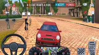 Uber Driving Simulator 🚘⭐️🚧Taxi Sim 2023 - Car Games 3D Android iOS Gameplay