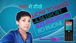 How To Make Passport Size Photo In Jio Phone#