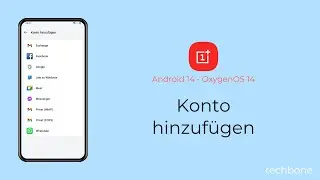 Konto hinzufügen - OnePlus [Android 14 - OxygenOS 14]