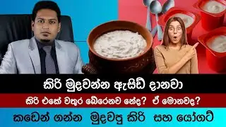 වෙළඳපොලේ තියෙන  මුදවපු කිරි සහ යෝගට් | Yoghurt & Curd in Market By Nutritionist Hiroshan Jayaranga