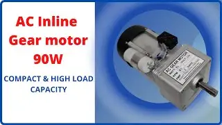 AC Inline Gear motor 90w- Compact & High Load Capacity motor