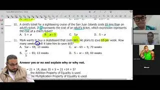 LIVE: Grade 6 Math - Solving Model Test 2 Together! (Semester 1 Final Review)