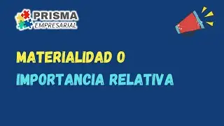 Materialidad o Importancia Relativa 🚀