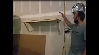 How to Build the Cheapest Sturdy Garage Wall Shelves over 300lb capacity DIY