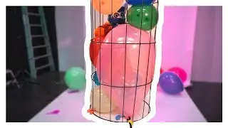 🎈 Furry Stuck in a Full Balloon Cage!