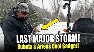 Winter at the cabin: Kubota and Ariens Tackle the Deep Snow