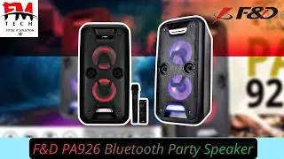 F&D PA926 Bluetooth Party Speaker with MIC// FM TECH