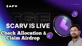 Carv Token Check Allocation & Claim Airdrop !! Claim Carv Token Airdrop !!