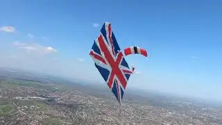 Army parachute team jump