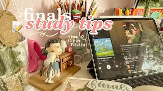 📝 - study tips for finals ˗ˏˋ + how to stay focused! ˎˊ˗
