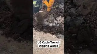 Electrical Trench for Underground Cables.