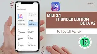 Miui 14 For Poco F1 ⚡Thunder Edition Beta V2⚡ IR Camera and many More 