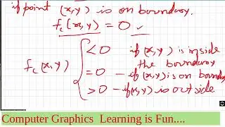 Computer Graphics: MidPoint circle drawing algorithm