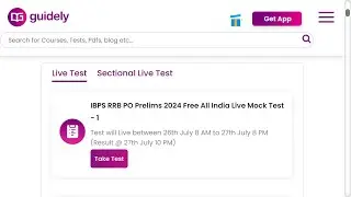 GUIDELY IBPS RRB PO Prelims 2024 Free All India Live Mock Test - 1 | JULY 26-27