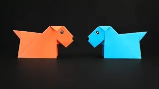 Como Fazer ORIGAMI DE CACHORRO - MUITO FÁCIL