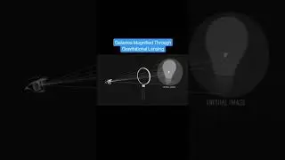 Galaxies Magnified Through Gravitational Lens  #spaceshorts