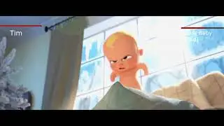 Tim vs Ted Fight Scene - The Boss Baby 2 | Healthbars