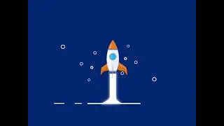 Rocket launch flat animation video, Growth, business Startup, icon, Website, After effect Project