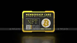 3D NFT ANIMATION #11: NFT Trading Card|3D NFT Membership Card | 3D NFT Access Pass