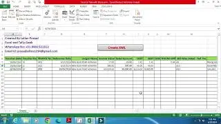 Excel to Tally with Stock|Import Item Wise Sales Entry Excel To Tally Prime|without software|VBA|xml