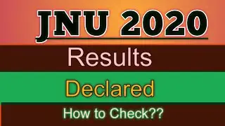 JNUEE 2020 Results Declared || For Mphil and PhD Jnuee Results How to Check