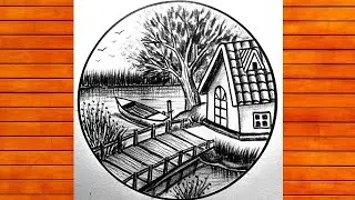 How to draw wood bridge