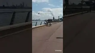 Lake side walk
