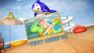(After Affects Template)  Baby or Kids Gallery with 3D Toys