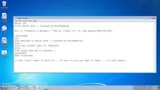 How To Make A Batch File That Shows The Date | MooshGaming