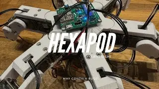 Hexapod Robot Kinematics - part 4 (First meatspace demo - warts and all)