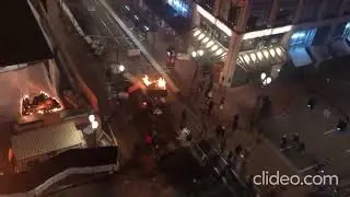 Portland Antifa carried out arson attacks throughout downtown. #PortlandRiots #antifa