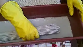 Покраска трубочек.