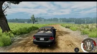 beamNG Drive: using  a 2006 mitsubishi lancer as rally car..