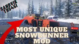 SnowRunner Mod Review | THE MOST UNIQUE MOD FOR SNOWRUNNER - SANDVIK TH545I