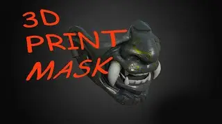 FREE 3D PRINT  SAMURAI MASK [TEST]