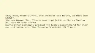 The truth about spray tans