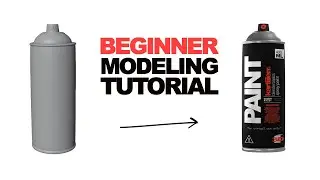HOW TO MAKE A SPRAY PAINT CAN IN BLENDER | BLENDER BASICS - PART1/3