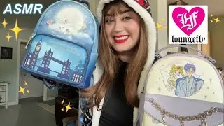 ASMR Loungefly/Mini backpack collection show & tell- whisper, tapping