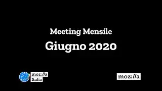 Mozilla Italia Meeting Giugno 2020