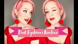 Pink Eyebrow Routine Makeup Tutorial | Karen Michael