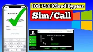 WINDOWS iOS15 Hello Screen iCloud Bypass With Sim Call | iCloud Bypass  with full network |