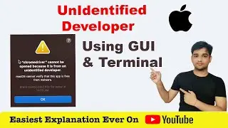 How to solve Unidentified developer issue on mac🍏💻 ?