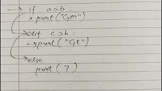Statements in python | if , elif , else statements |