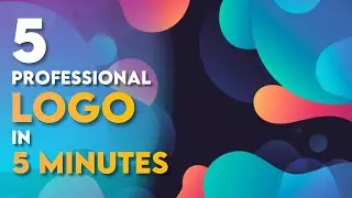 How to create 5 Logo in a 5 Minutes | Logo design tutorial