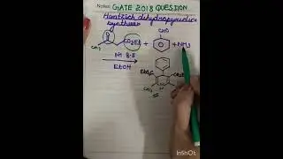 GATE CHEMISTRY | HETEROCYCLIC | HANTZSCH DIHYDROPYRIDINE SYNTHESIS | TRICK. 