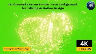 4K Fireworks Green Screen Free Background for Editing & Motion Design 