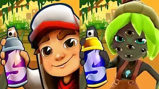 Subway Surfers New Orleans 2024 unlock Pink Witchcap Outfit vs unlock Morgan Swamp Mystery Gameplay