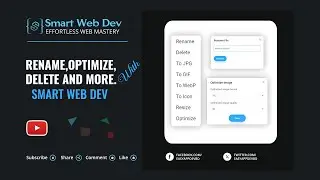 13. How to rename, optimize, delete, and perform other actions with Smart Web Dev.