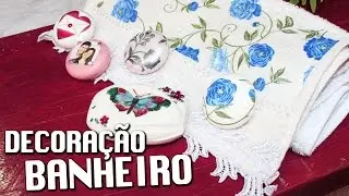 DECOUPAGE EM TOALHA DE ROSTO E SABONETE  ❤  - CURSO DE ARTESANATO BELLA ART'S