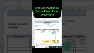 Crea una Plantilla de Cotización en Excel desde Cero #aprendeexcel
